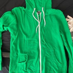 Green Zine Hoodie, medium